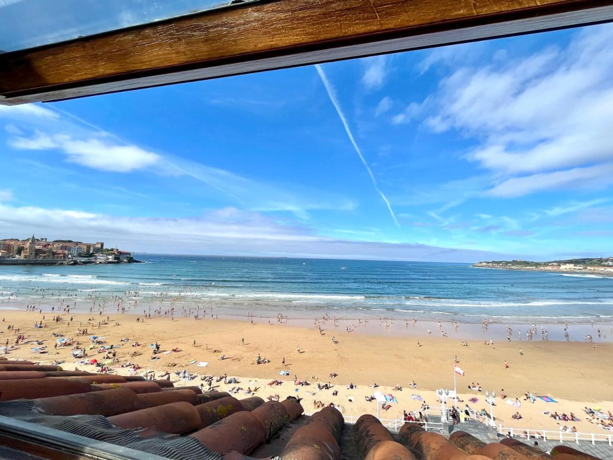 Atico Primera Linea Playa De San Lorenzo 기욘 외부 사진